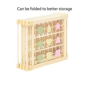 Corralito para bebé de fácil montaje, corralito de madera para bebé con función completa, cama para niños pequeños, cama Montessori, corralito para bebé. - Product Image 3