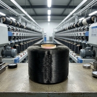 Filament de nylon 66 FDY haute ténacité 420D/72F pour des points ferme et équilibrés, teint en masse noir