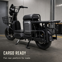 Nouveau design Vélo électrique cargo Moteur 1500W Vélo électrique de ville Frein à disque Cadre en acier Panier grande capacité Super capacité de charge