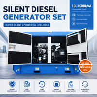 Groupe électrogène diesel triphasé Perkis 250 kVA silencieux 220 V/380 V 50 Hz 1500 tr/min pour moteur refroidi par eau, alternateur Stamford, automatique