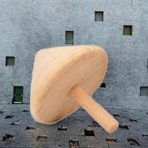 DIY Polished Whirling Wood <b>Spinning</b> <b>Top</b> Wooden Toy Supplies High Quality Customizable MULTI CRAFT Spinners Kids Decorate - Product Image 3