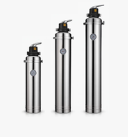 Sistem Filter Air Nano Stainless Steel 316, 4000-6000L/H Pembersih UF Manual/Otomatis dengan Backwash untuk Rumah