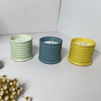 Fabricant OEM de tasses en céramique ondulées, fabricant de bougies sur mesure, bougies parfumées personnalisées, décoration de bougies, décoration de table à domicile