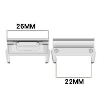 Accessoires de montre à dégagement rapide en acier inoxydable adaptateur de connecteur de bande de montre 18mm pour Garmin Fenix 6X PRO/5X