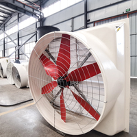 QiluRunte-ventilateur d'extraction, 50 pouces, en Nylon rouge, appareil d'extraction haute puissance, connecté directement, Six pièces, collection 1460