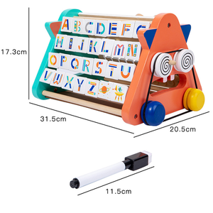 Rompecabezas <span class=keywords><strong>de</strong></span> Madera <span class=keywords><strong>de</strong></span> Monstruositos, Triángulo <span class=keywords><strong>de</strong></span> Cinco Lados, <span class=keywords><strong>Calculadora</strong></span> Educativa Multifunción, Tablero <span class=keywords><strong>de</strong></span> Abalorios, Certificado EN71, Sunshine - Product Image 3