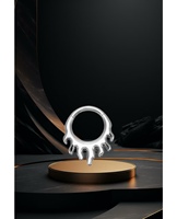 G23 perhiasan tubuh anak-anak, Perhiasan Tubuh trendi Titanium untuk anak-anak, anting tindik, kancing Helix, cincin hidung Septum, untuk pertunangan pernikahan atau hadiah
