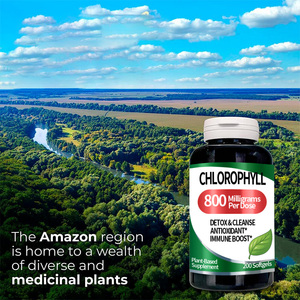 Clorofilla Pura 800 mg per Porzione 200 Gommose - Integratori Detox e Purificanti a Base di Verdure - Assorbimento Ultra Elevato Grado Alimentare - Product Image 4