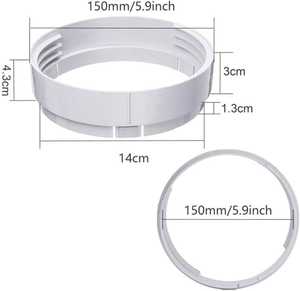 แผ่นกั้นพลาสติก ABS เส้นผ่านศูนย์กลาง 150 มม. ชิ้นส่วน<span class=keywords><strong>เครื่อง</strong></span><span class=keywords><strong>ปรับอากาศ</strong></span>ภายในบ้านแบบแมนนวล ทนทานต่อรังสียูวี ป้องกันการกัดกร่อน วัสดุคุณภาพสูง ท่อ - Product Image 2