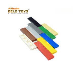 DELO (16 COULEURS) Pièces en vrac pour bricolage, blocs de construction MOC 1x4 pour enfants, briques de construction en plastique ABS, jouets 1*4, tuiles 1x4 (N°2431) - Product Image 2
