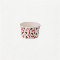 Gobelets en papier jetables Idecor pour crème glacée, à paroi simple, en papier enduit de qualité alimentaire, recyclables, logo personnalisé disponible, 3oz-12oz