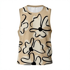 Maillot de basket-ball unisexe à imprimé floral, sans manches, col rond, imprimé intégral, débardeur en polyester, respirant, pour toutes les saisons - Product Image 6