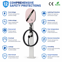 Chargeur mural pour voiture électrique Type 1 Type 2 GBT, câble de 5 m, batterie externe, application WIFI, chargeur AC pour accessoires de véhicules à énergie nouvelle