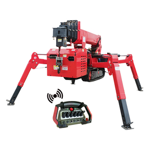 חם יצרן מכונות בנייה מכונות 3 טון מיני עכביש מנוף שחור עגור עם סל - Product Image 2