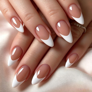Uñas Postizas Stiletto Medianas Puntiagudas Largas Extra Gruesas de Acrílico Suave con Cobertura Completa para Diseño de Uñas, Venta al por Mayor, Pedido Mixto - Product Image 2