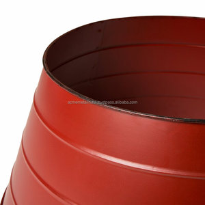 ต้นคริสต์มาสยืนในชุบสังกะสีด้วยการออกแบบสำเร็จรูปสีแดงเหมาะสำหรับตกแต่งคริสต์มาสของตกแต่งโต๊ะ - Product Image 4