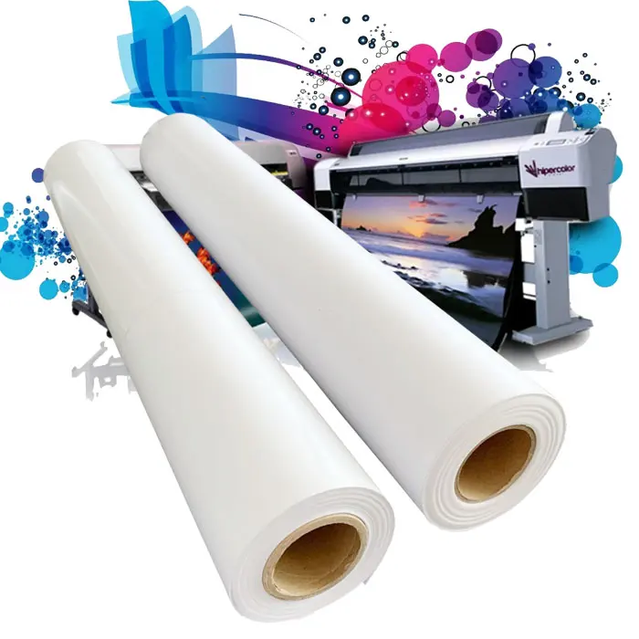 Rollo de papel de impresión fotográfica de inyección de tinta acuosa Premium para impresora de gran formato