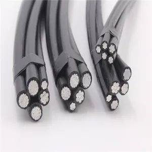 0.6/1kv low voltage xlpe insulated aluminum conductor abc cable for electrical overhead aerial bundled cable