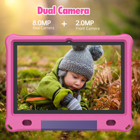 Tablette pour enfants PRITOM Fire 10 pouces, Android 12, écran protecteur des yeux, mémoire 6+64 Go, WIFI, avec contrôle parental, double caméra, étui EVA