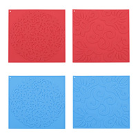 Tapis de dessous de plat carrés en silicone antidérapant résistant à la chaleur pour casseroles chaudes et casseroles Table ou comptoir