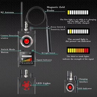 Détecteur de Dispositifs Cachés Détecteur de Caméra Anti Espion Détecteur de Bug Voiture GPS DetectorAnti LocationAnti Tracking Hotel