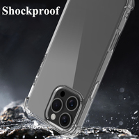 1.5mm 2-en-1 TPU PC Clair Transparent Antichoc Téléphone étui pour iphone 16 Plus 16 Pro Max 15 14 13 Accessoire Protection