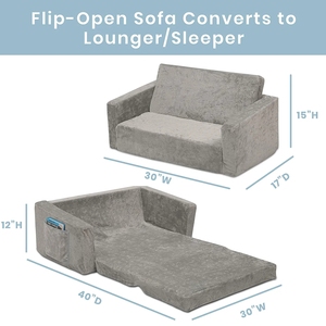 Kingworth Kidsroom 2-en-1 Canapé ouvert rabattable pour enfants <span class=keywords><strong>Fauteuil</strong></span> convertible en <span class=keywords><strong>mousse</strong></span> pliable pour enfants - Product Image 4