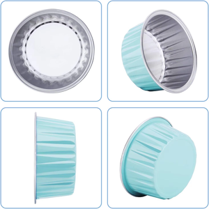 MIXWARES 一次性铝箔烤盘 |   食品级加厚布丁和纸杯蛋糕模具，可入烤箱，适合蛋糕制作 - Product Image 2