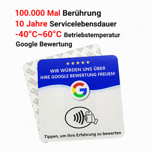 Google Bewertung NFC Deutsch QR <strong>Code</strong> German Karten Google Review NFC Google Avis Ntag215 Social Media for Business - Product Image 1