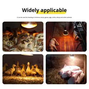 6-pack Thickened Waterproof Explosion-proof Infrared Breeding Heating Bulbs for Piglet <strong>Warming</strong> <strong>Lamps</strong> - Product Image 2