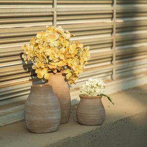 Conjunto de jarrón de brotes rústico moderno, estilo de diseño Art Deco de terracota bohemio pequeño para decoraciones de casa de campo - Product Image 2