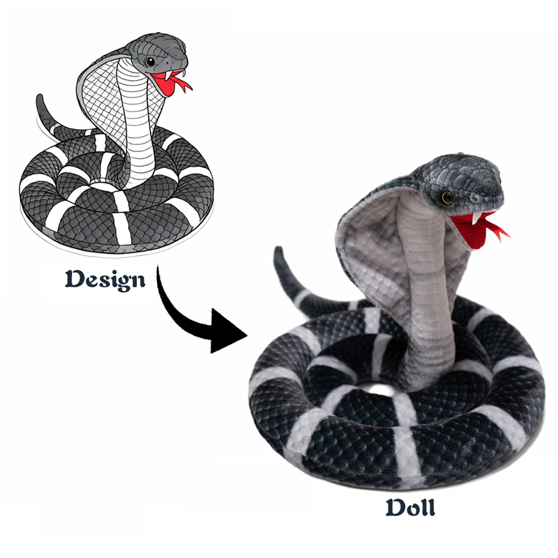 Plush Toys Custom Made Animal Cobra