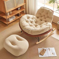 Fauteuil de Salon Confortable à Bascule, Design Européen, Fauteuil Inclinable Relax, Canapé Simple pour Salon, Prix de Gros