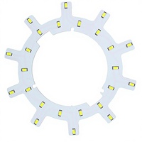 Projecteur LED COB sur circuit imprimé en aluminium 6500K personnalisé, 12W 220V, super lumineux, haute puissance, pour jardin, avec télécommande, CE RoHS