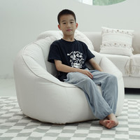 Pouf en cuir PU moderne et minimaliste, résistant aux taches, fauteuil compact, pouf individuel pour petits appartements, chambre, balcon, décontracté