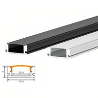 Profilé en aluminium Led personnalisé avec diffuseur pour bande de gypse pour cloison sèche Canal en aluminium encastré Lumière de profil Led