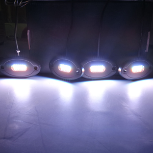 24 sáng trắng LED Rock ánh sáng Kit Đèn PHA ĐUÔI ánh sáng góc ánh sáng với màu trắng tinh khiết sét Rock cho 12V xe - Product Image 6