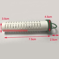 Accessoire en tube de maille plastique pour panier de leurres, pour station d'appât cylindrique anti-termites avec outil de couvercle, blanc et vert Trapall