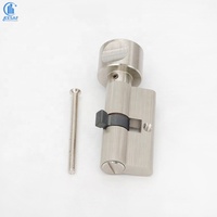 Haute sécurité profil Euro mortaise 60Mm en laiton massif salle de bain porte de confidentialité pouce tourner serrure cylindre de porte