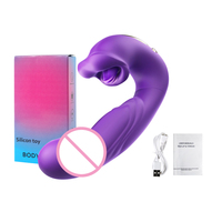 Outil personnel rechargeable et étanche, 7 modes de vibration, 5 modes de stimulation, masseur vibrant 2-en-1 pour stimulation et bien-être des adultes