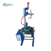 Plateau tournant de soudage portable 30 kg pour petites pièces métalliques, avec mandrin de serrage rotatif 0-90° pour moteur DC et support de torche pneumatique 200 mm
