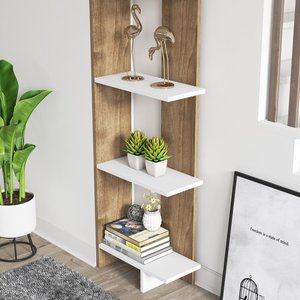 Movable <strong>Book</strong> <strong>Shelf</strong> <strong>on</strong> the Wall Bamboo Bookshelves Cupboard Bookcase Decorative Library Bookshelf School - Product Image 2