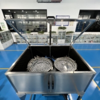 Machine automatique de remplissage, scellage, emballage et conditionnement à 2 bacs pour kits de quincaillerie, vis, boulons, attaches et pièces métalliques, avec isolation phonique