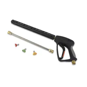 Ultra high pressure cleaning water gun with extension wand and nozzles for cleaning pressure washer spray gun 5000psi