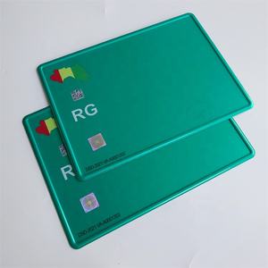 Plaque d'immatriculation de voiture personnalisée noire en métal aluminium estampillé japonais <span class=keywords><strong>Euro</strong></span> européen Kunden Spezifische Autoken Zeichen - Product Image 4