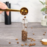6Pcs Tabung Kaca Ramah Lingkungan Wadah Set Barista Kayu untuk Penyimpanan & Pajangan Biji Kopi & Teh Bunga dengan Desain Klasik