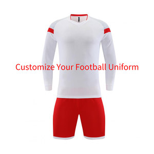 Seragam Lengan Panjang Jersey Sepak Bola Pria Pakaian Olahraga yang Dapat Dipersonalisasi Set Jersey Kosong - Product Image 3
