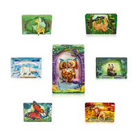 Rompecabezas 3D de Madera Wincent, Modelo de Tiburón, Kit de Manualidades de Animales Marinos, Juguete Educativo STEM, Decoración para el Hogar, Regalo para Niños y Adultos