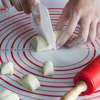 Coupe-pâte pour pâtisserie, grande taille, outils de cuisson, racloir en plastique de 19 cm