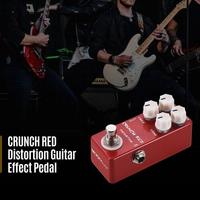 MOSKYAudio CRUNCH RED Distortion Overdrive Pédale d'effet pour guitare Overdrive Distortion Effet guitare